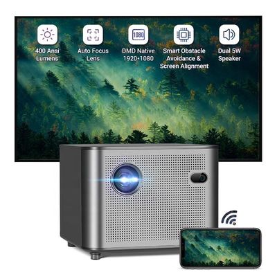 Guter Preis Airplay 4K WLAN Mini Pico Projektor Bluetooth 400 ANSI 1080P 30DB Online