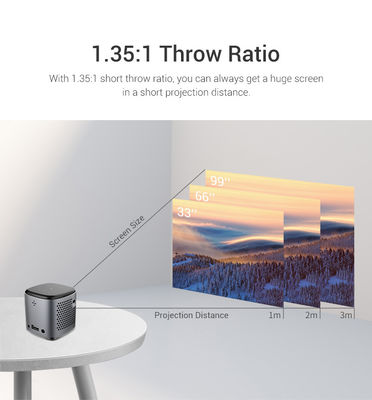 Guter Preis Outdoor Camping kompakter DLP Mini Projektor 4k Smart Video Android Cube Online